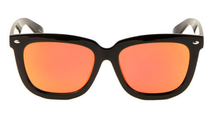 Classic Color Mirror Metal Accent Sunglasses Wholesale