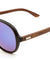 EKO Aviators Wood Sunglasses with Color Mirror Lens