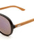 EKO Aviators Wood Sunglasses with Color Mirror Lens