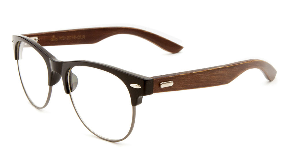EKO Combination Clear Wood Glasses Wholesale