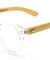 EKO Retro Clear Wood Glasses Wholesale