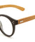 EKO Retro Clear Wood Glasses Wholesale