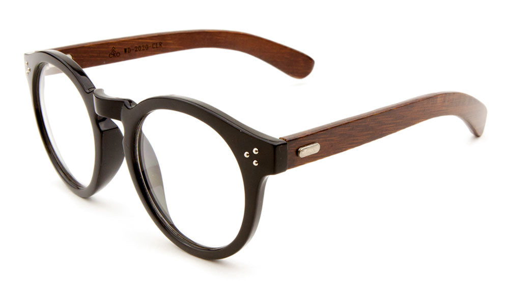 Vintage Sunglasses Hipster Glasses Bulk EKO Retro Clear Wood