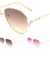 Aviators Oceanic Color Lens Fashion Metal Accent Sunglasses Wholesale