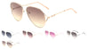 Aviators Oceanic Color Lens Fashion Metal Accent Sunglasses Wholesale