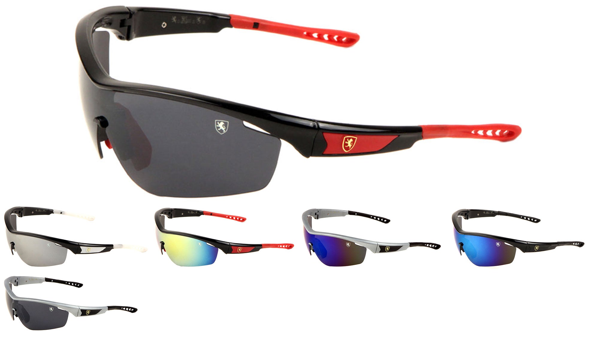 KN-P01044 KHAN Shield Sports Wholesale Sunglasses - Frontier Fashion, Inc.