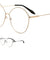 Rimless Rounded Cat Eye Clear Lens Wholesale Bulk Glasses