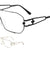 Solid One Piece Metal Accent Clear Lens Wholesale Bulk Glasses