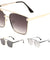 Squared Color Mirror Aviators Wholesale Bulk Sunglasses
