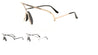 Rimless Solid One Piece Studded Clear Lens Wholesale Bulk Glasses