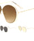 Twist Temple Angled Round Lens Wholesale Sunglasses