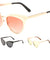 Ribbed Design Cat Eye Fashion Wholesale Sunglasses