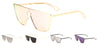 Flat Top One Piece Shield Keyhole Nose Sunglasses Wholesale