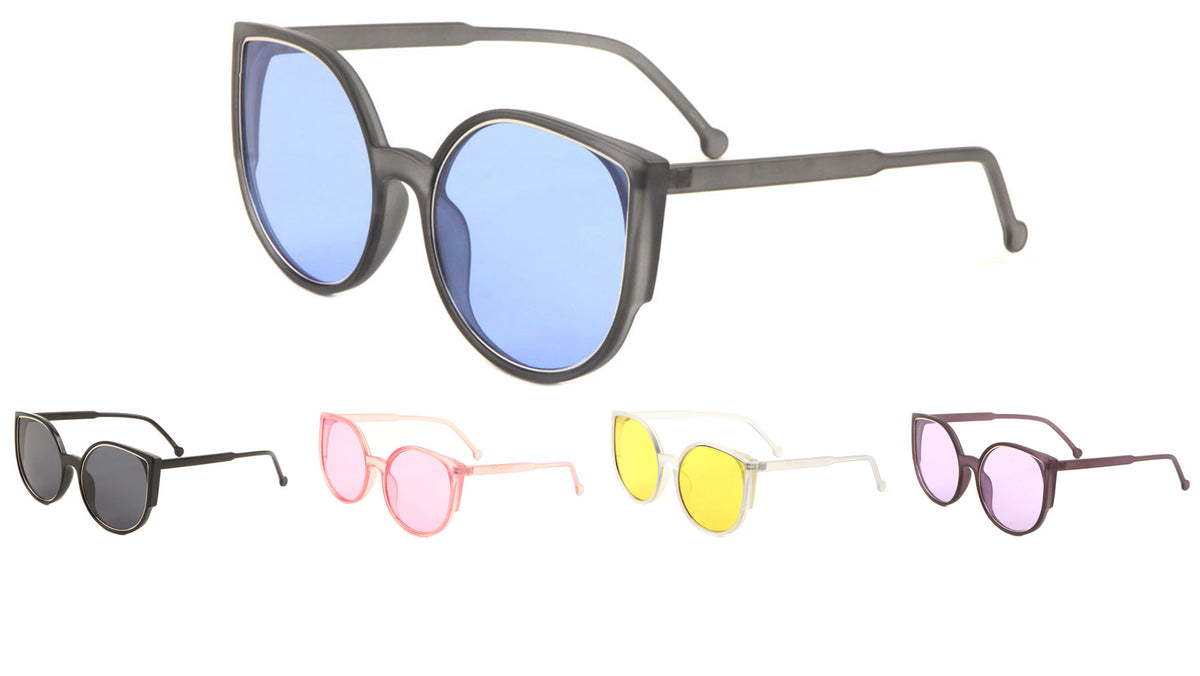 Cat Eye Color Lens Wholesale Bulk Sunglasses