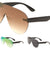 Rimless One Piece Color Mirror Lens Wholesale Bulk Sunglasses