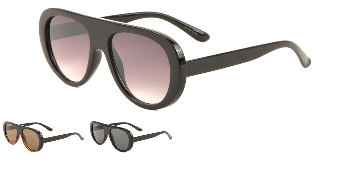 Thick Rim Rounded Fashion Wholesale Bulk Sunglasses
