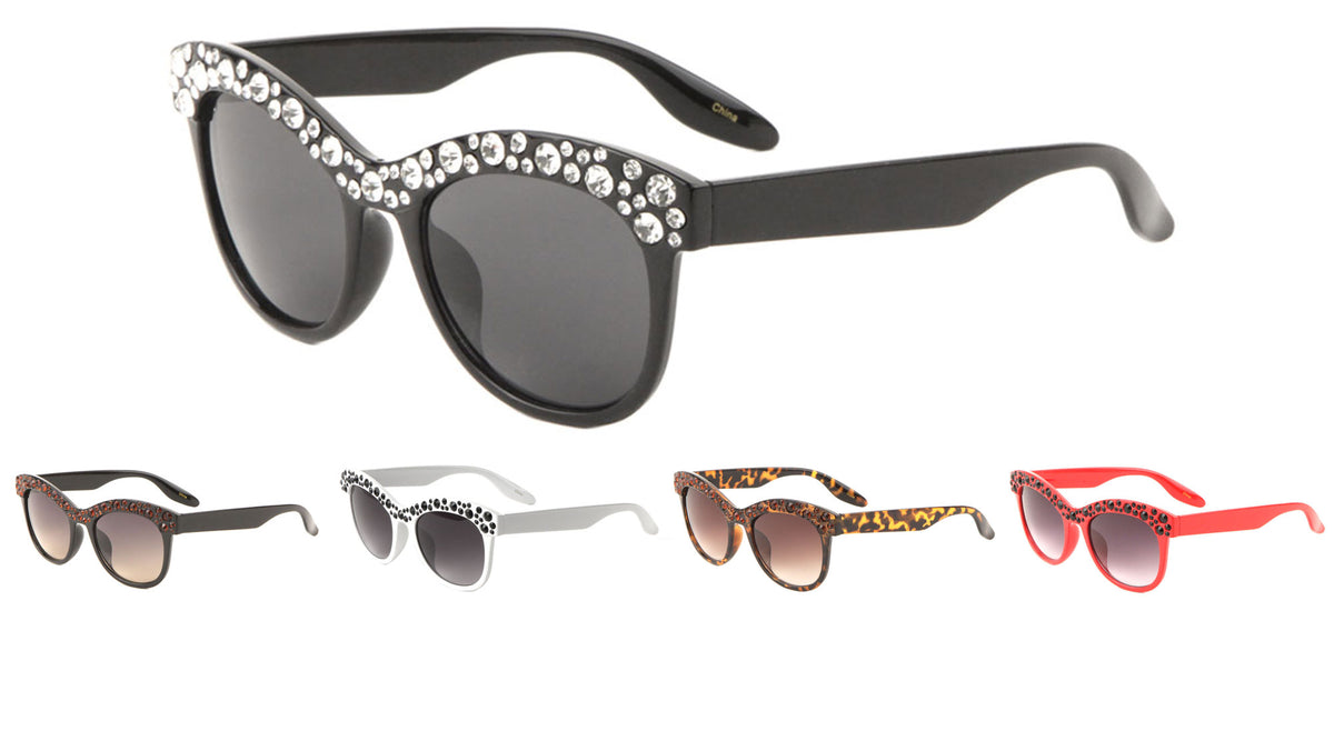 Rhinestone Cat Eye Sunglasses Wholesale