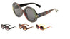 Glitter Stripe Round Fashion Sunglasses Wholesale