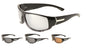 Polarized Sports Wrap Metal Accent Sunglasses Wholesale