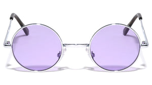 Round Sunglasses with Light Color Lens Wholesale