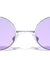 Round Sunglasses with Light Color Lens Wholesale