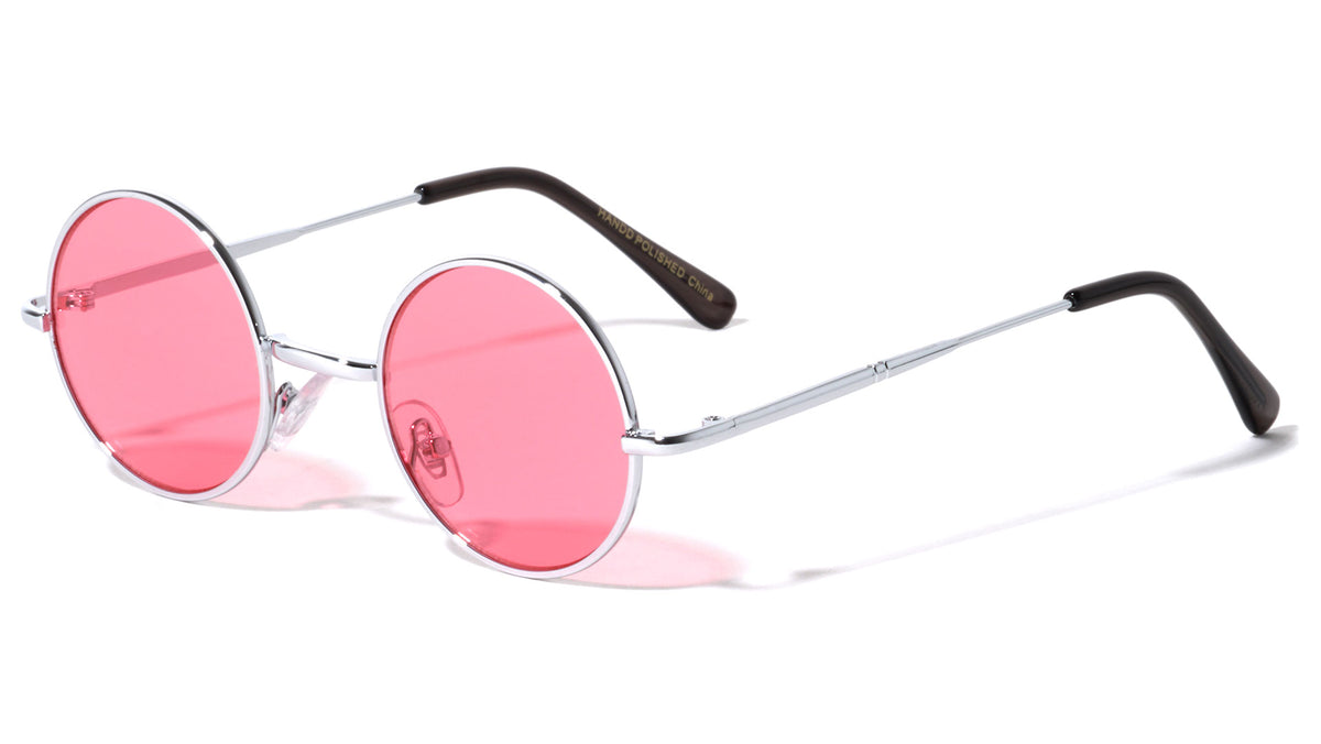 Round Sunglasses with Light Color Lens Wholesale