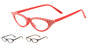 Small Rhinestone Clear Lens Pointy Cat Eye Glasses Wholesale